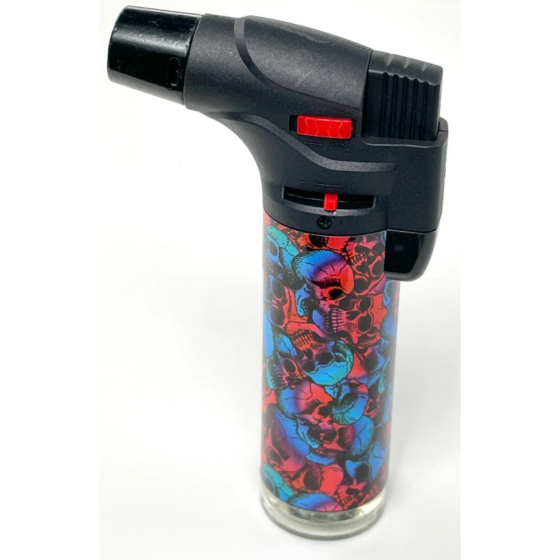 12 Pack Jumbo 4" Single Jet Flame Torch Gun Lighter
