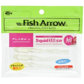 Fish Arrow(フィッシュアロー) ワーム フラッシュJスクイッド 3.5インチ SW #06 クリアドットGL.