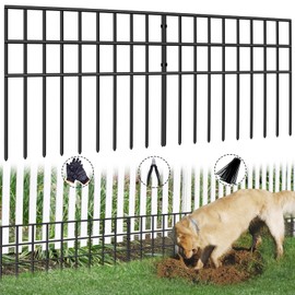 42.5ft(L) x 13in(H) Animal Barrier Fence, 30 Panels No Dig Garden Fence for Dog Rabbit, Rustproof Anti Digging Barrier, Garden Edging Border Ground Defense for Outdoor, Yard, Patio