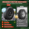 USCaster 4.10/3.50-4 Tire and Wheel Flat Free,10-Inch Solid Wheel Replacement
