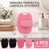 Cepillo de Silicona para Cuerpo 4 Pcs, Cepillo Corporal para