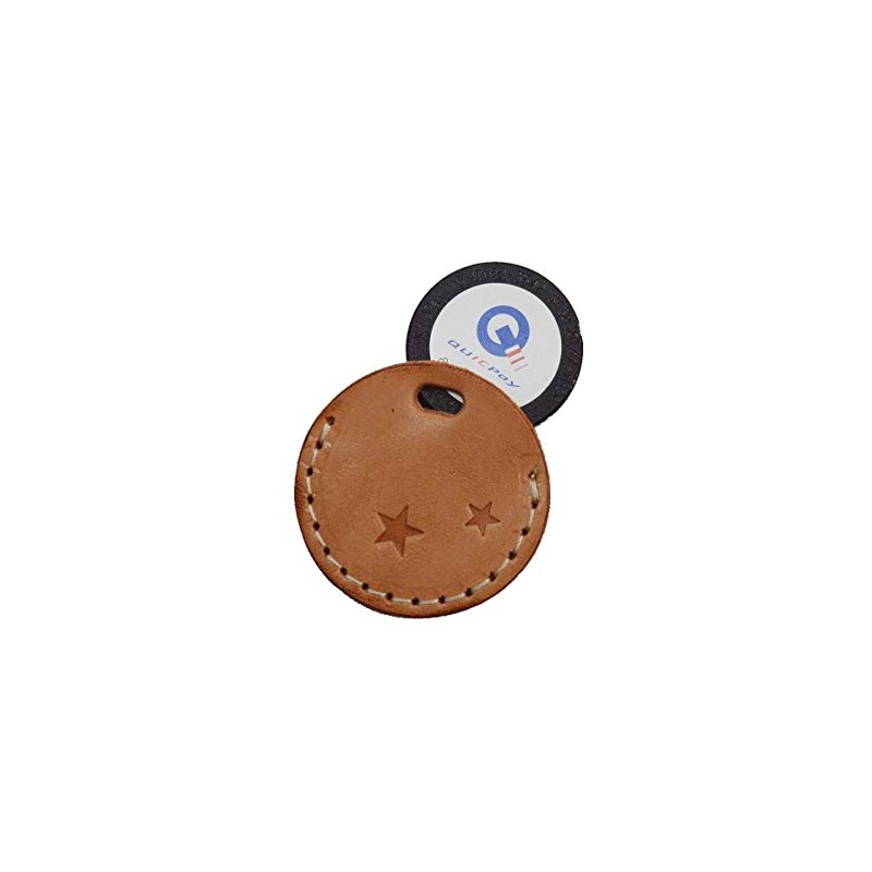 Voodoo Cats Quick Pay Coin Shaped Case, Leather, Cowhide Leather,