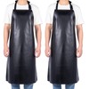 Homsolver 2 Pack Waterproof Rubber Aprons, Heavy Duty Butcher for