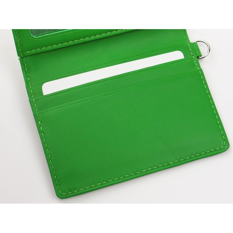 Slip-On Noir Pass Coin Case, Turquoise Blue A-NSL-3202 Genuine Leather