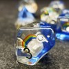 Sage's Portal Familiars and Reagents Resin DND Dice Set Polyhedral