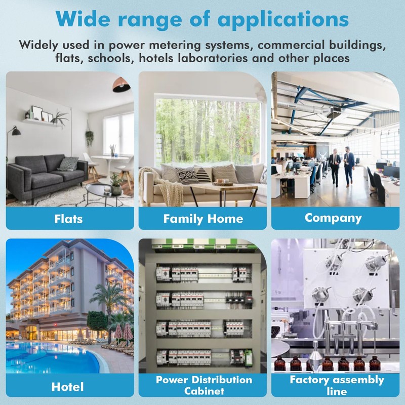 Electricity Meter 3 Phase WiFi Smart Meter Electricity Meter 80A