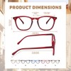 JiSoo 2 Pack Reading Glasses Women 3.0 Stylish Designer Readers