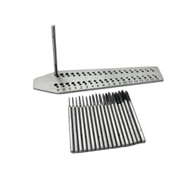 bestbuywholesalers Screw Plate with 19 Taps Hole Size: 0 to 16 | Tap and Die Set for Jewelry Making