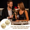 2 PCS Wooden Food Decision Dice Valentines Date Night Dice