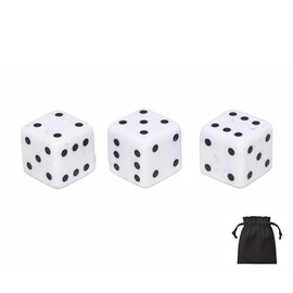 Set of 3: 0.5 inch (12 mm) 456 Dice Chinchillos