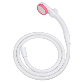 Gaona GA-FH023 CoreAeyan Shower Head and Hose Set, Water Saving, Ultra Fine, Stop (Shower Hole 0.01 inch (0.3 mm), Soft to the Touch, Comfortable to Bath, Compatible with Low Water Pressure, Pink