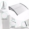 Costway 48" x 40" Door Exterior Window Awning Canopy Polycarbonate