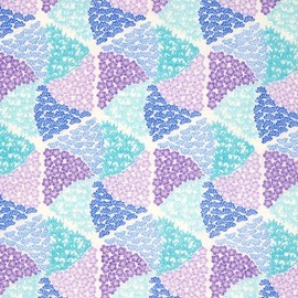 Shirayuki Dish Towel, Shirayuki Yuzen Dish Towel, Shochikubai, Approx. 11.8 x 15.7 inches (30 x 40 cm) (Blue)