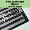 Basketball Rug Non-Slip 5x7 ft,Basketball Court Design for Boys Bedroom