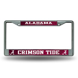Alabama Crimson Tide Chrome Metal License Plate Frame