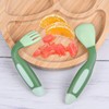 Vicloon Baby Utensils Spoon Fork Set, 4pcs Baby Cutlery Feeding
