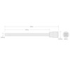 TEKTON 3/8 Inch Drive x 3/16 Inch Long Slotted Bit