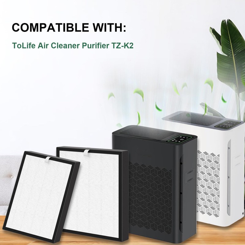 Skydiras TZ-K2 True HEPA Filter Replacement, Compatible with ToLife TZ-K2