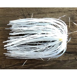 RC Takle Bass Jig Skirts - Lot Of 10 - Color White Knight - Tournament Quality