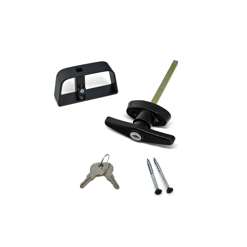 Doors & Door Hardware 5-1/2" Black T Handle Door Lock