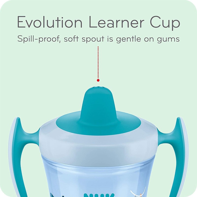 NUK Evolution Soft Spout Learner Cup (2 Count (Pack of