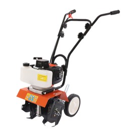 PIAOCAIYIN 43cc Cultivator Tiller, 1.7HP 1.25KW Earth Mini Cultivator Tiller, 2-Cycle Viper Engine Lawn Tiller, Two-Stroke Cultivator Tool for Loosening and Weeding, 8500rpm