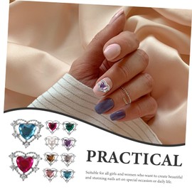 CORHAD Nail Art Rhinestone Glue Gel Manicure Accessories Decorative Charms 10pcs Multi-Color Nail Drills Random Color