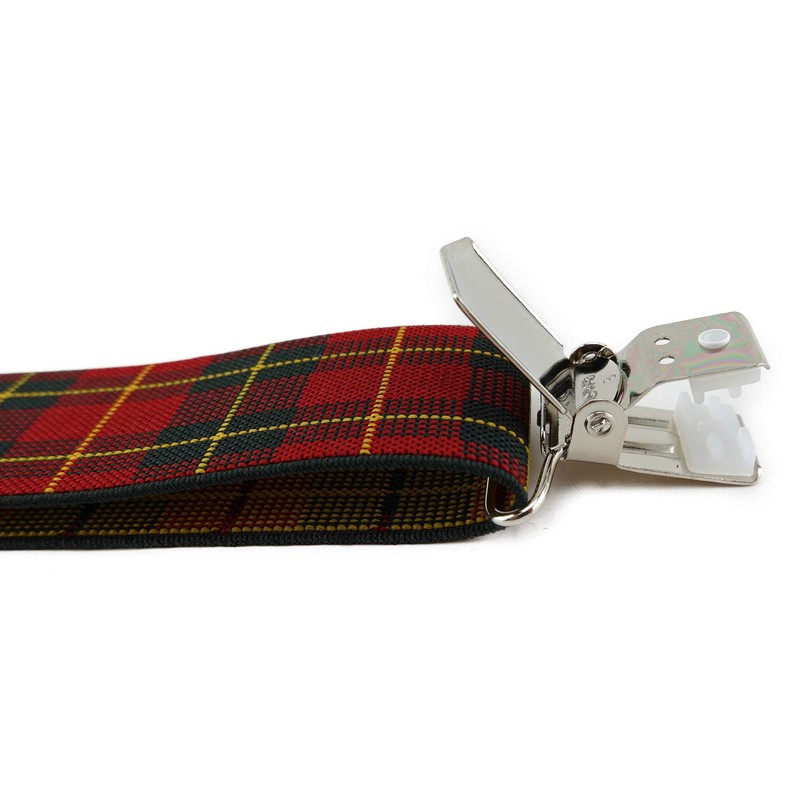 TigerTie Unisex Y-shaped braces with 3 extra strong clips, colour