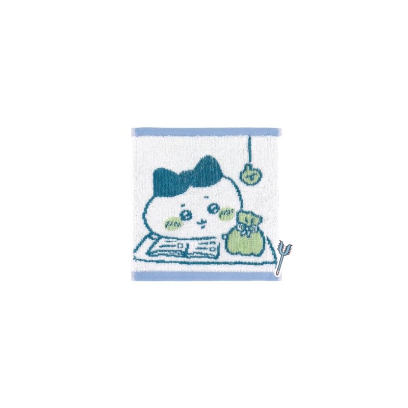 Chiikawa 41-1180060 House Towel Handkerchief, Blue, Pile, Small Size, Approx.