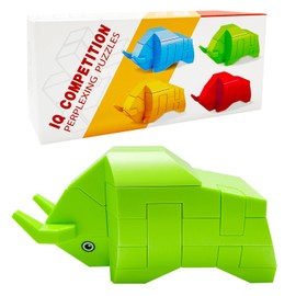 Steemjoey 3D Bull Brain Teaser Puzzles, IQ Challenge Puzzle Games, IQ Test Toy Mind Game Jigsaw School Gift Toys Party Bag Fillers Christmas Party Favours for Kids Adults