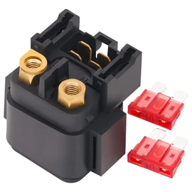 AHL Motorcycle Starter Relay Solenoid For Yamaha TW200 2001-2011/ TTR125 2003-2011/ TTR230 2005-2011/GRIZZLY 400 YFM400 2007-2008/GRIZZLY 350 YFMFM 350/GRI Fits ZZLY 450 YFM450 2007-2009/GRIZZLY 660