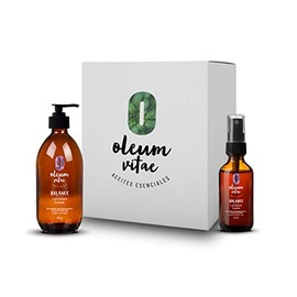 OLEUM VITAE Kit Dúo Hidratación Lavanda. Crema Corporal y Aceite para Cabello y Cuerpo. Hidratación Profunda