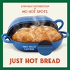 Enameled Cast Iron Bread Oven 2 Qt (Blue), Non-Stick Single