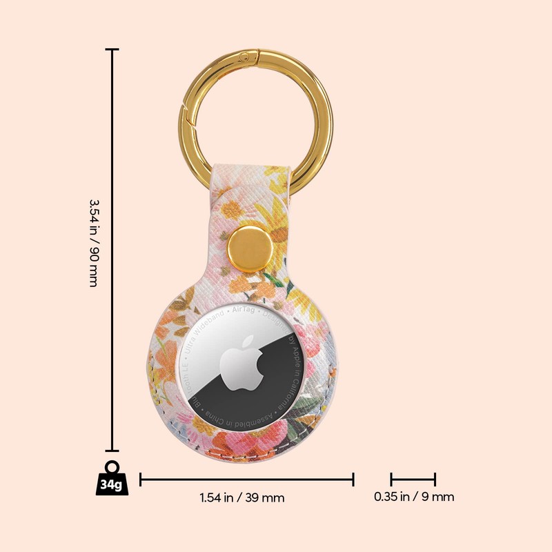[Rifle Paper Co.] AirTag Case Keychain Type with Clip Ring