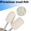 Luo ke 24 Pcs Wool Felt Polishing Bits - 3/32''