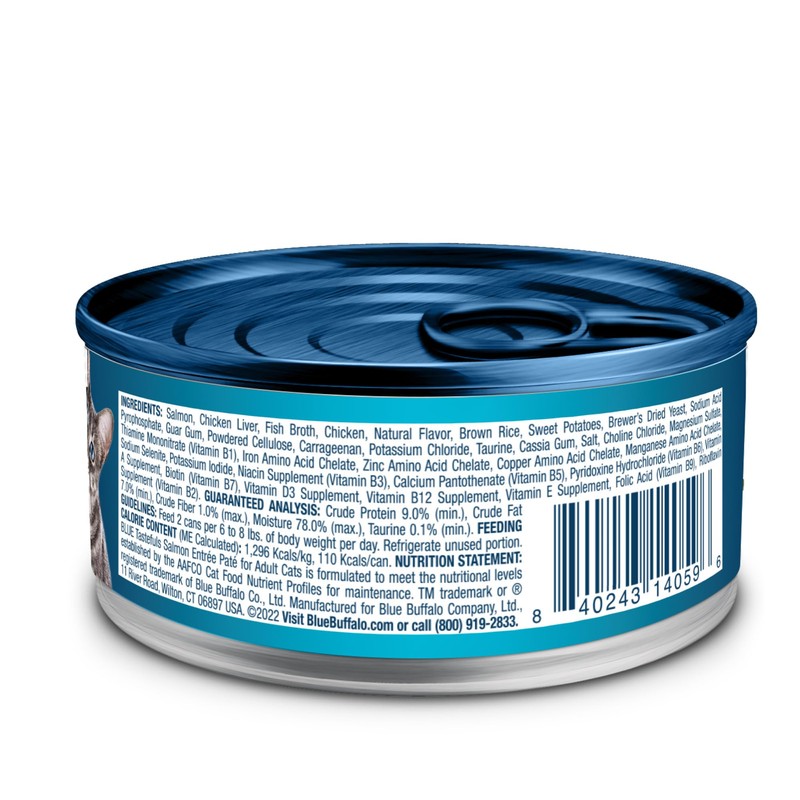 Blue Buffalo Tastefuls Wet Cat Food Paté, Made with Natural