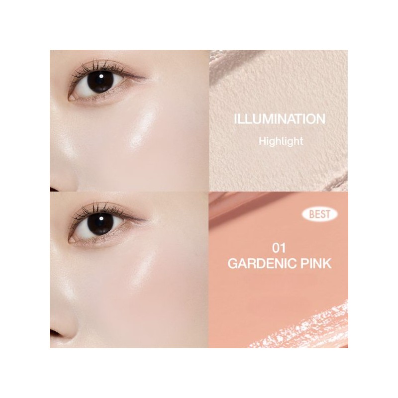 VIDIVICI Petal Glow Cream Blush/Illumination 6g, Color:02 Rosy Dahlia
