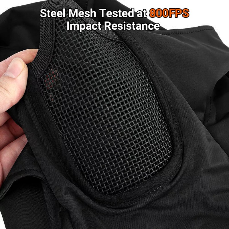 Unbranded Tactical Military Mesh Full Face Mask Steel Airsoft CS