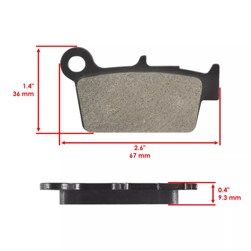 Caltric Front and Rear Brake Pads for Yamaha WR250F 2017-2020