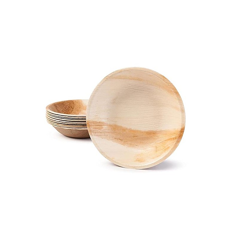 10 x Pk10 CATERING COLLECTION Palm Leaf Round Bowl 6½"