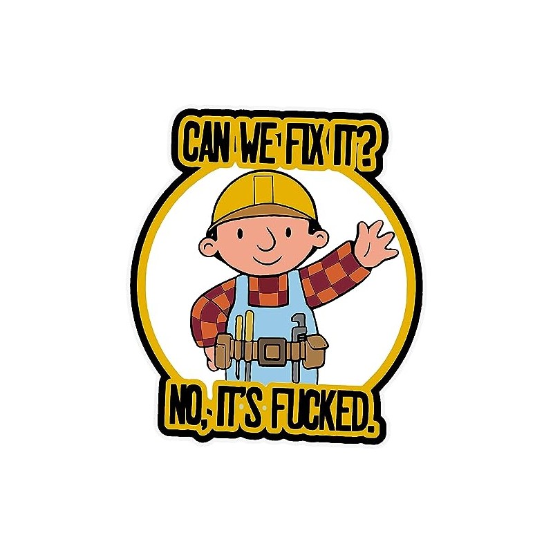 NTICKER 3pcs Can We Fix It? Bob Funny Hard Hat