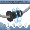 3/4" Starlink Wall Grommet for Cables, Waterproof Silicone, Black 2
