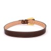 Western CF Belt Genuine Leather Gold Bull Basketweave Horse Buckle