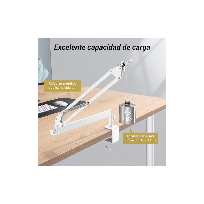 Tonor Brazo de Micrófono, Soporte de Micrófono Ajustable con Gestión