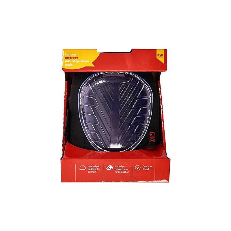 Amtech N2560 Heavy Duty Gel Knee Pads