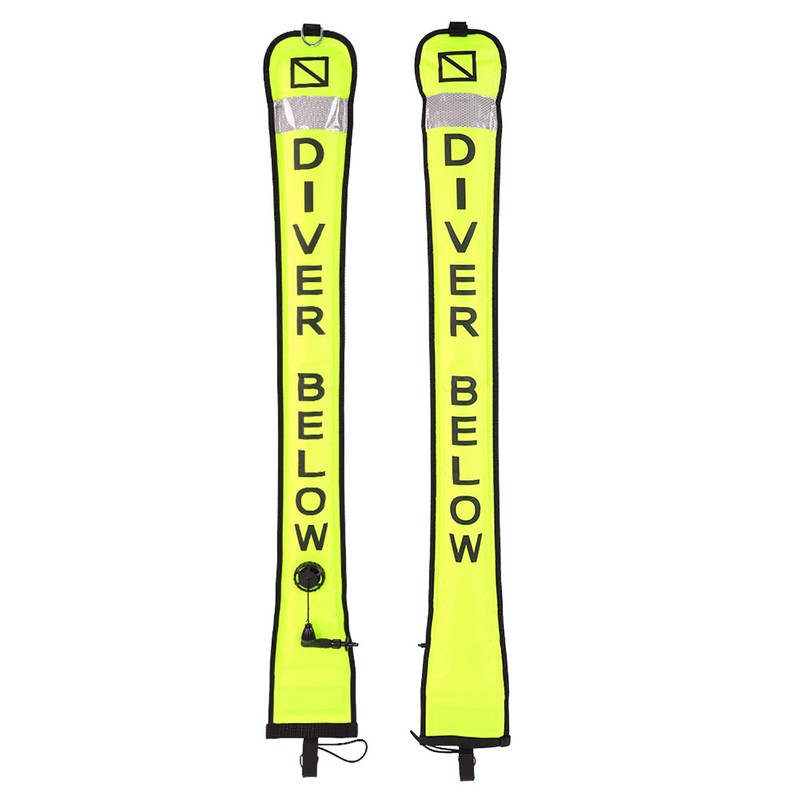High Visible Inflatable Scuba Diving SMB Surface Signal Marker Buoy(Fluorescence