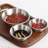 10Pack 2.3OZ Stainless Steel Sauce Dish, Seasoning Dishes, Premium Sushi