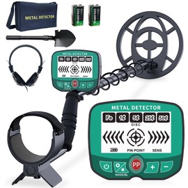 Metal Detector for Adults & Kids, High Accuracy Professional Metal Detectors 10" Detection Depth, 3Detection Modes Metal Detectors,with LCD Display, Adjustable 37.4" to 48.8" Gold Detector