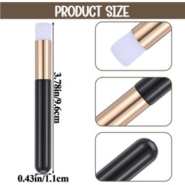 WY LIGHTING LEVEL 100 Cepillos para Limpieza de Pestañas, Champú para Pestañas, Extensiones de Pestañas, Eliminación de Puntos Negros, Limpieza Profunda de Poros Nasales Y Facial (Negro, 9,5 Cm)