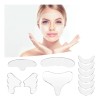 Piezas Silicona Facial Antiarrugas Parche Puede